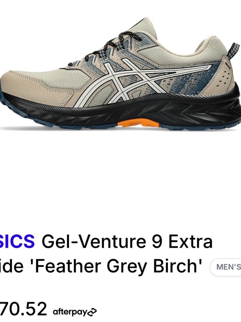 ASICS Gel-Venture 9 Men’s  Size 10 Trail/Hiking/Running